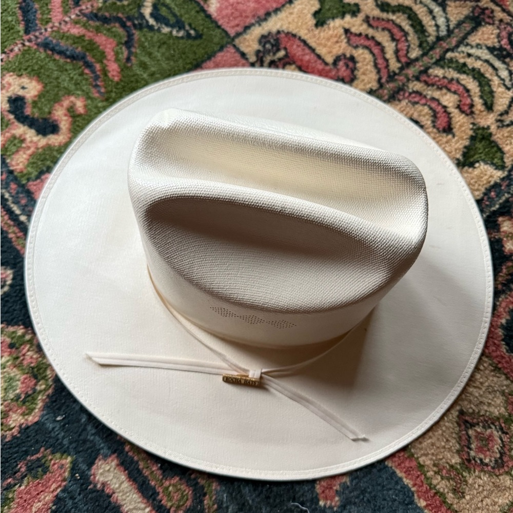 Cowboy hat ivory Rocha Hats sz 6 3/4